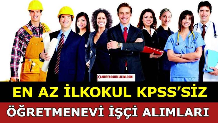 Antalya Alanya Öğretmenevi Sürekli İşçi ve Personel Alımları